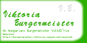 viktoria burgermeister business card